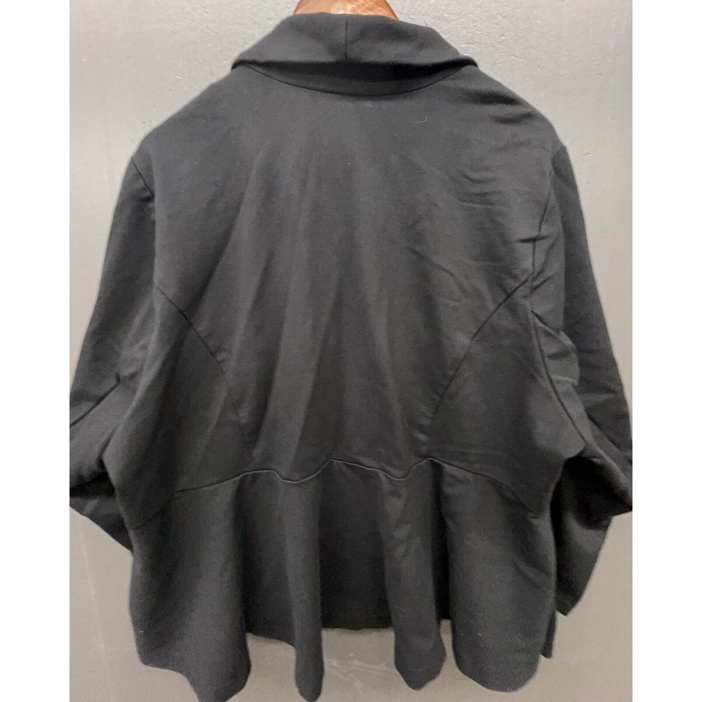 Studio By Torrid Blazer 5 Black Ponte Peplum Stretch Jacket Versatile Career - Picture 6 of 11